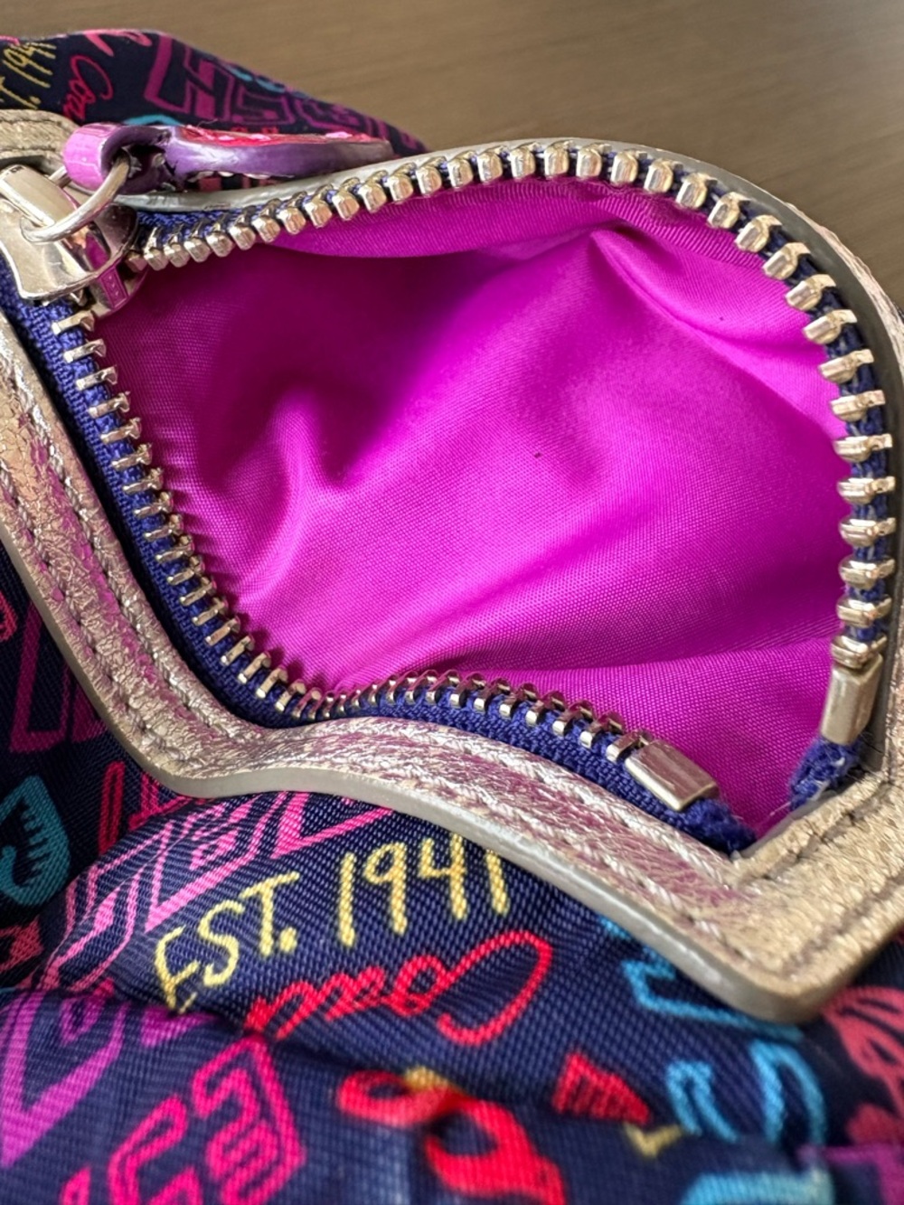 Coach Poppy Graffiti Cosmetic Case - Picture 9 of 11